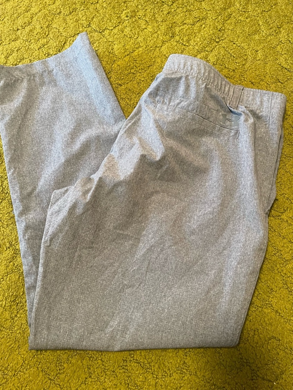 Under Armour UA Match Play Vented Golf Pants Mens 38x30 Heather Gray #9924